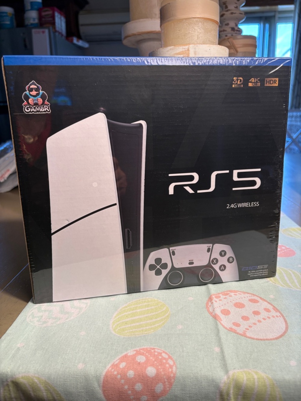 RS5  Wireless Gaming Console - White 2.4G wireless